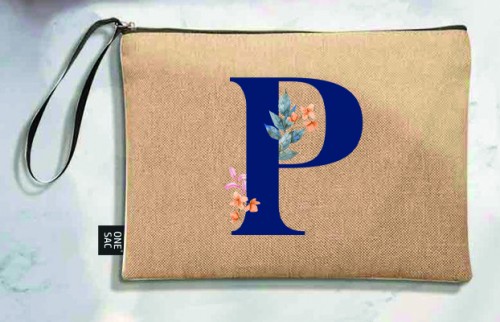 Tote bag lettre p - cadeaux de mariage